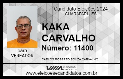 Candidato KAKA CARVALHO 2024 - GUARAPARI - Eleições