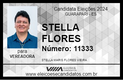 Candidato STELLA FLORES 2024 - GUARAPARI - Eleições