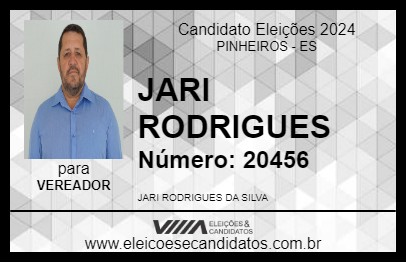 Candidato JARI RODRIGUES 2024 - PINHEIROS - Eleições