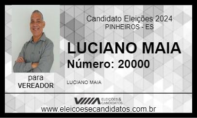 Candidato LUCIANO MAIA 2024 - PINHEIROS - Eleições