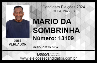 Candidato MARIO DA SOMBRINHA 2024 - COLATINA - Eleições