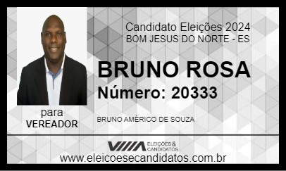 Candidato BRUNO ROSA 2024 - BOM JESUS DO NORTE - Eleições