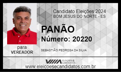 Candidato PANÃO 2024 - BOM JESUS DO NORTE - Eleições