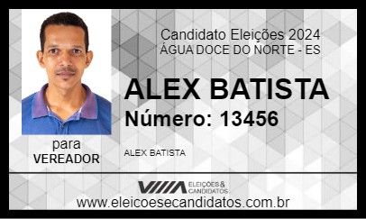 Candidato ALEX BATISTA 2024 - ÁGUA DOCE DO NORTE - Eleições