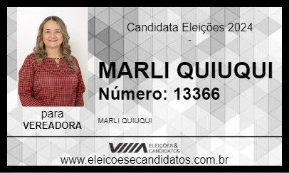 Candidato MARLI QUIUQUI 2024 - BARRA DE SÃO FRANCISCO - Eleições