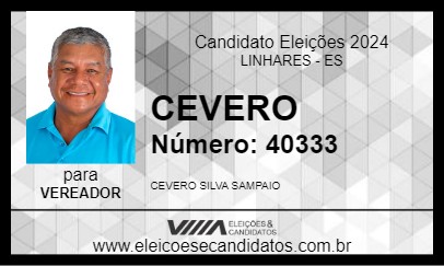 Candidato CEVERO 2024 - LINHARES - Eleições