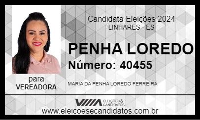 Candidato PENHA LOREDO 2024 - LINHARES - Eleições