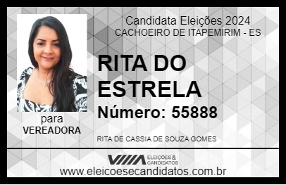 Candidato RITA DO ESTRELA 2024 - CACHOEIRO DE ITAPEMIRIM - Eleições