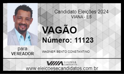 Candidato VAGÃO 2024 - VIANA - Eleições