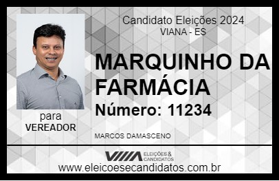 Candidato MARQUINHO DA FARMÁCIA 2024 - VIANA - Eleições