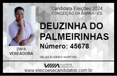 Candidato DEUZINHA DO PALMEIRINHAS 2024 - CONCEIÇÃO DA BARRA - Eleições