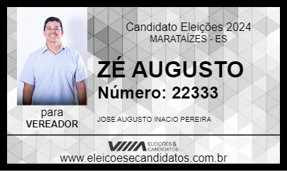 Candidato ZÉ AUGUSTO 2024 - MARATAÍZES - Eleições