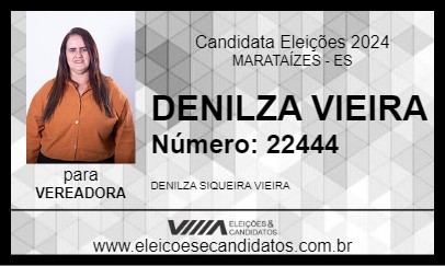 Candidato DENILZA VIEIRA 2024 - MARATAÍZES - Eleições