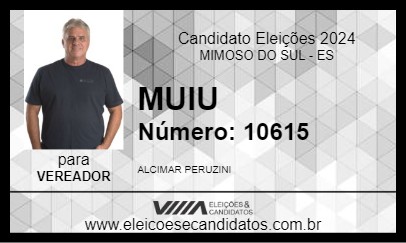 Candidato MUIU 2024 - MIMOSO DO SUL - Eleições