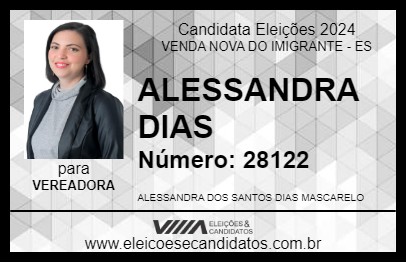 Candidato ALESSANDRA DIAS 2024 - VENDA NOVA DO IMIGRANTE - Eleições