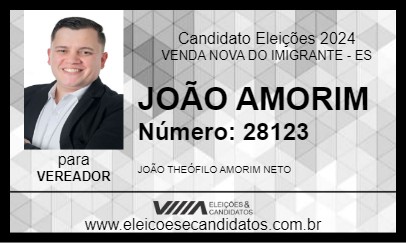 Candidato JOÃO AMORIM 2024 - VENDA NOVA DO IMIGRANTE - Eleições