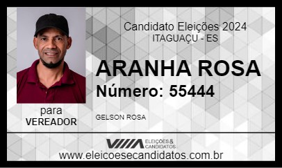 Candidato ARANHA ROSA 2024 - ITAGUAÇU - Eleições