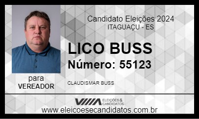 Candidato LICO BUSS 2024 - ITAGUAÇU - Eleições