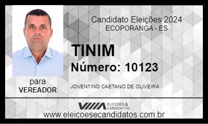 Candidato TINIM 2024 - ECOPORANGA - Eleições