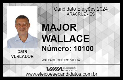 Candidato MAJOR WALLACE 2024 - ARACRUZ - Eleições