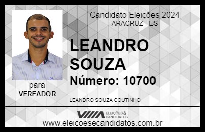 Candidato LEANDRO SOUZA 2024 - ARACRUZ - Eleições