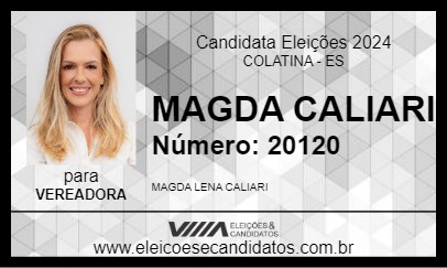 Candidato MAGDA CALIARI 2024 - COLATINA - Eleições