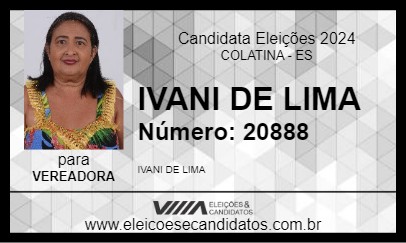 Candidato IVANI DE LIMA 2024 - COLATINA - Eleições