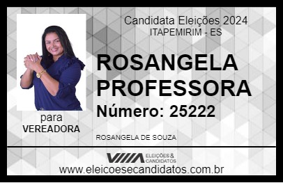 Candidato ROSANGELA PROFESSORA 2024 - ITAPEMIRIM - Eleições