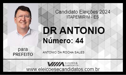 Candidato DR ANTONIO 2024 - ITAPEMIRIM - Eleições