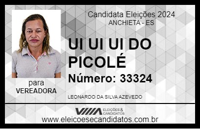 Candidato UI UI UI DO PICOLÉ 2024 - ANCHIETA - Eleições