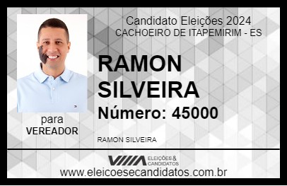 Candidato RAMON SILVEIRA 2024 - CACHOEIRO DE ITAPEMIRIM - Eleições