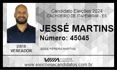 Candidato JESSÉ MARTINS 2024 - CACHOEIRO DE ITAPEMIRIM - Eleições