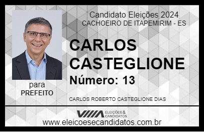 Candidato CASTEGLIONE 2024 - CACHOEIRO DE ITAPEMIRIM - Eleições