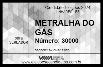 Candidato METRALHA DO GÁS 2024 - LINHARES - Eleições