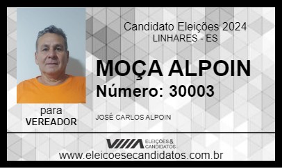 Candidato MOÇA ALPOIN 2024 - LINHARES - Eleições