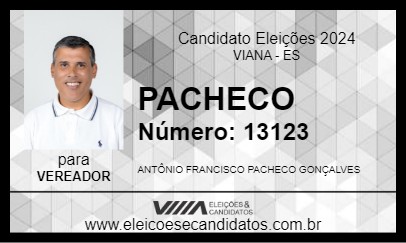 Candidato PACHECO 2024 - VIANA - Eleições