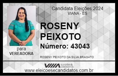 Candidato ROSENY PEIXOTO 2024 - VIANA - Eleições