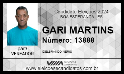 Candidato GARI MARTINS 2024 - BOA ESPERANÇA - Eleições