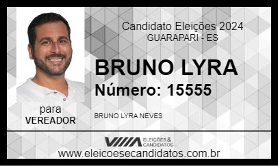 Candidato BRUNO LYRA 2024 - GUARAPARI - Eleições