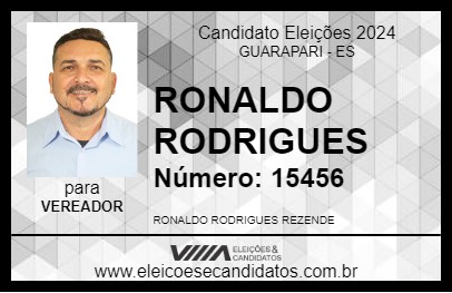 Candidato RONALDO RODRIGUES 2024 - GUARAPARI - Eleições