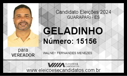 Candidato GELADINHO 2024 - GUARAPARI - Eleições