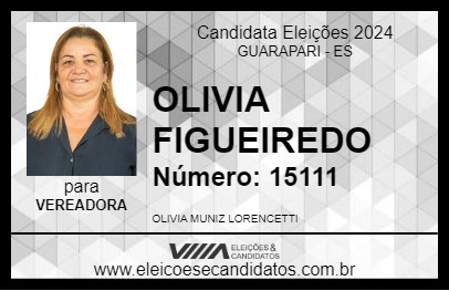 Candidato OLIVIA FIGUEIREDO 2024 - GUARAPARI - Eleições