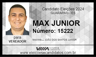 Candidato MAX JUNIOR 2024 - GUARAPARI - Eleições