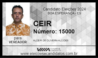 Candidato CEIR 2024 - BOA ESPERANÇA - Eleições