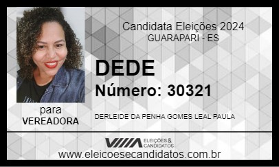 Candidato DEDE 2024 - GUARAPARI - Eleições