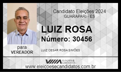 Candidato LUIZ ROSA 2024 - GUARAPARI - Eleições