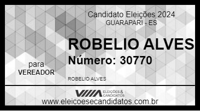 Candidato ROBELIO ALVES 2024 - GUARAPARI - Eleições