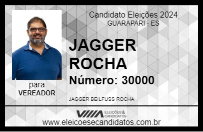 Candidato JAGGER ROCHA 2024 - GUARAPARI - Eleições