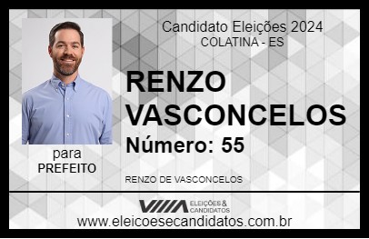 Candidato RENZO VASCONCELOS 2024 - COLATINA - Eleições