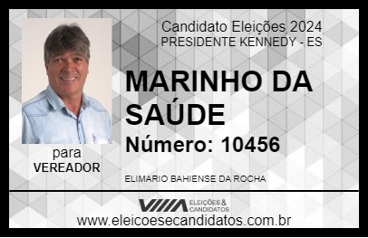 Candidato MARINHO DE BOA ESPERANÇA 2024 - PRESIDENTE KENNEDY - Eleições